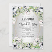 Invitation Anémone blanc d'argent Je fais Dîner de répétition (Devant)