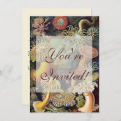 Invitation Anémone de mer Nature scientifique Océan (Devant / Derrière)