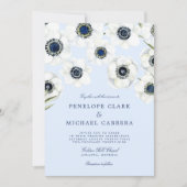Invitation Anémone du matin | Mariage floral (Devant)