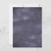 Invitation Anemone Garden Crème violet Baby shower Boho (Dos)