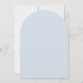 Invitation Anémones Blanches Bleues Arche Confirmation (Dos)