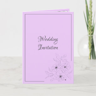 Invitation Anéone sur Lilac clair