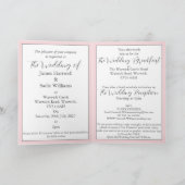 Invitation Anéone sur Rose pâle (Intérieur)