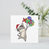 Invitation Ânes Noël Ânes Animaux d'hiver (Debout devant)