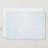 Invitation Ange ailes Burlap dentelle bébé garçon Baptême Pho (Dos)