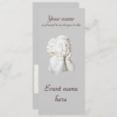 Invitation Ange Blanc (Devant / Derrière)