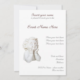 Invitation Ange blanc