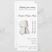 Invitation Ange Blanc (Devant / Derrière)