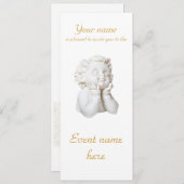 Invitation Ange Blanc (Devant / Derrière)