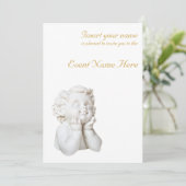 Invitation Ange Blanc (Debout devant)