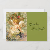 Invitation Ange de Noël (Devant)