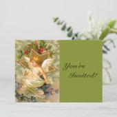 Invitation Ange de Noël (Debout devant)