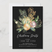 Invitation Ange d'or Noël (Devant)