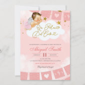Invitation ange espagnol morceau de ciel bébé mexicain shower (Devant)