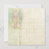 Invitation Ange jouant du violon pour baptême (Dos)