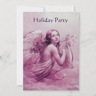 INVITATION ANGE JOUE DE LA LYRE SUR LES NUAGES