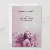 INVITATION ANGE JOUE LA LYRE SUR LES NUAGES (Dos)