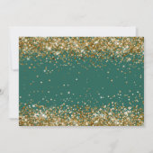 Invitation Ange Noël Arbre Famille Dîner (Dos)