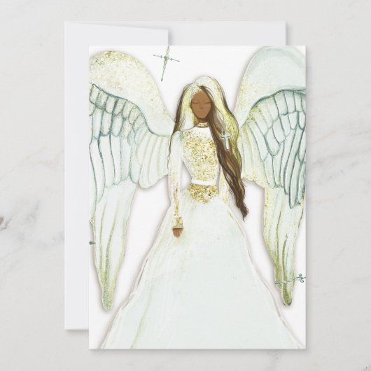 Invitation Ange noir (Devant)