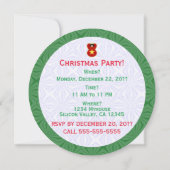 Invitation Ange vietnamien Noël Personnaliser rond (Dos)