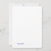 Invitation Ange Violet Clair (Dos)