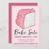 Invitation Angel Alimentation Gâteau Slice Gâteau Vente Desse (Devant / Derrière)