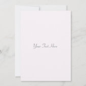 Invitation Angel Avec Harpe Et Flore (Dos)