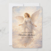 Invitation Angel Celebration of Life Funeral (Devant)