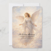 Invitation Angel Celebration of Life Funeral (Devant)