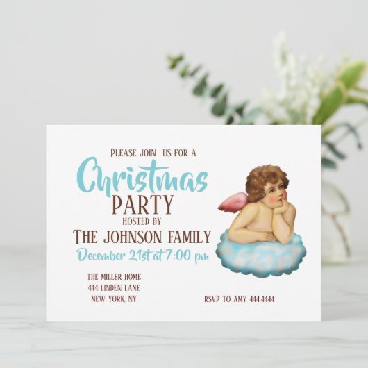 Invitation Angel Cloud (Debout devant)