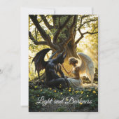 Invitation Angel Demon design surnaturel (Devant)