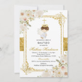 Invitation Angel Gold Bautizo (Devant)
