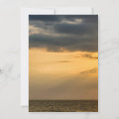 Invitation Angel Wings Ocean Sunset Photo Célébration De La V (Dos)