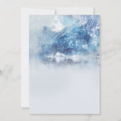 Invitation Angel Wings Photo Blue Célébration De La Vie (Dos)