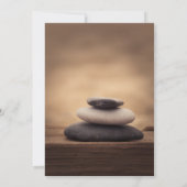 Invitation Angel Wings Zen Stones Photo Celebration Of Life (Dos)