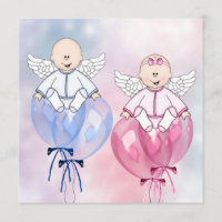 Angels Balloons rose et bleu Révélation