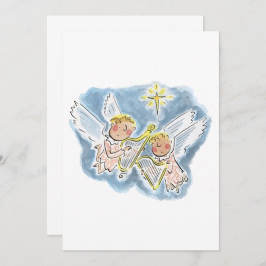 Invitation Anges (Devant / Derrière)