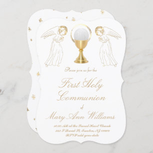 Invitation Anges de la première sainte communion