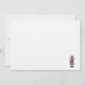 Invitation Anges de Noël ・ Ange et Arbre de Noël (Dos)