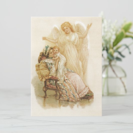 Invitation Anges et bébés (Debout devant)