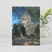 Invitation Angkor wat, temple Ta som - Cambodge, Asie (Debout devant)