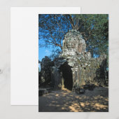 Invitation Angkor wat, temple Ta som - Cambodge, Asie (Devant / Derrière)