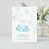 Invitation ANGLAIS quinceañera HITER WONDERLAND (Debout devant)