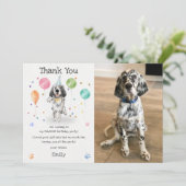 Invitation Anglais Setter Chien Chien Chien Chien Chien Anniv (Debout devant)