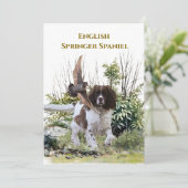 Invitation Anglais Springer Spaniel (Debout devant)