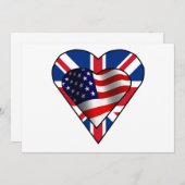 Invitation anglo-américaine (Devant / Derrière)