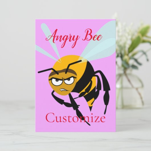 Invitation Angry Bee Thunder_Cove (Debout devant)