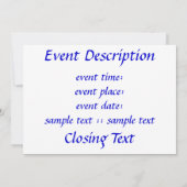 Invitation Ani L'dodi... Mariage (Dos)