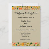 Invitation Animal Antique Cheval Oiseau Deer Rabbit (Devant)