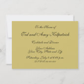 Invitation Animal Antique Cheval Oiseau Deer Rabbit (Dos)